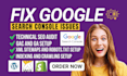 fix 404 broken links, google search console indexing issues and canonical issues