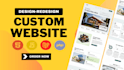 do custom website development as full stack developer frontend backend developer