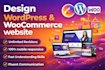build a professional wordpress website or woocommerce delivery store