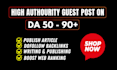 write and publish article on premium websites