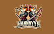 do make hannya katana mascot logo design with express delivery
