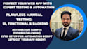perform manual testing for websites and apps