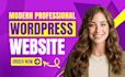 design redesign wordpress website, website development as a full stack developer