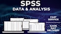 do spss data analysis and entry professionally