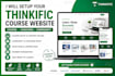 create online course website, thinkific website teachable website kajabi website