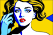 draw pop art portrait in roy lichtenstein style