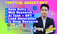 do fastest data entry, data collection, copy paste work