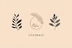 create an elegant hand drawn botanical boho logo design