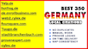 create 300 germany local citations for german business directories