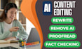 humanize ai content, rewrite, proofread, paraphrase, humanize chatgpt content
