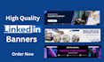 design linkedin banner, header, cover