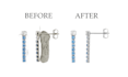 do jewelry image retouching and cutout, shining, create a reflection, shadow