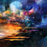 draw a digital abstract art illustration