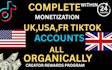 do complete tiktok monetization organically in  creator rewards program