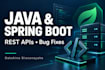 fix java spring boot bugs and build rest API endpoints