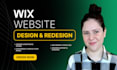 design premium wix website that converts modern design