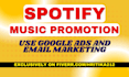 promote your spotify music by create ads