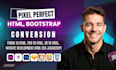 convert figma to html, psd to html, xd to html, website development html css js