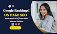 provide complete onpage SEO for your website rank 1st page