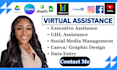 be virtual assistant, personal, executive assistant ghl VA social media manager