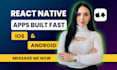design and develop react native mobile apps or flutter IOS and android