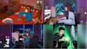 create lofi loop animation illustration and animated gif