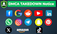 remove negative content from google reddit facebook instagram youtube under dmca