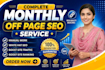 complete monthly off page SEO service for website and gmb