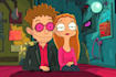 draw a cartoon futurama style portrait