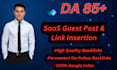 do guest post , link insertion on high quality saas websites