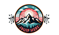 do outdoor travel mountain hiking adventure logo