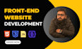 design a custom responsive front end website