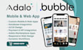 do bubble io adalo mobile app web app