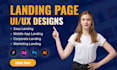 do clean professional web landing page UI UX design figma