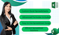 create spreadsheets in excel with formulas