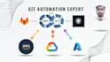 github, gitlab, git, cicd, pipeline, devops, AWS, gcp, azure