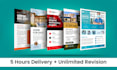 create stunning print ready flyer, handout or real estate business flyer