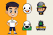 design mascot cartoon logo design and mascot character