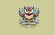 do make owl mascot logo design with 1 day delivery