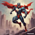 make a scifi fantasy super hero character design