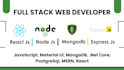 be full stack web developer using react js node js mongodb