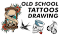 draw old school style tattoo