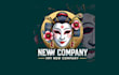 do awesome geisha mascot logo design with 1 day delivery