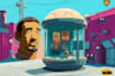 turn you in a futurama style art