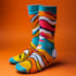 create beautiful socks design