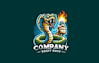 do make snake mascot logo design with express delivery