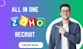 set up zoho crm, campaign, project, crm plus, booking, marketing, sprint, desk