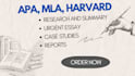do urgent essay writing apa, mla, harvard style on any topic
