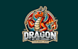 do awesome dragon mascot logo design with express delivery