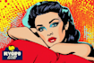 draw a retro pop art roy lichtenstein style